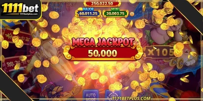 Four progressive jackpot tiers grow with every shot fired today